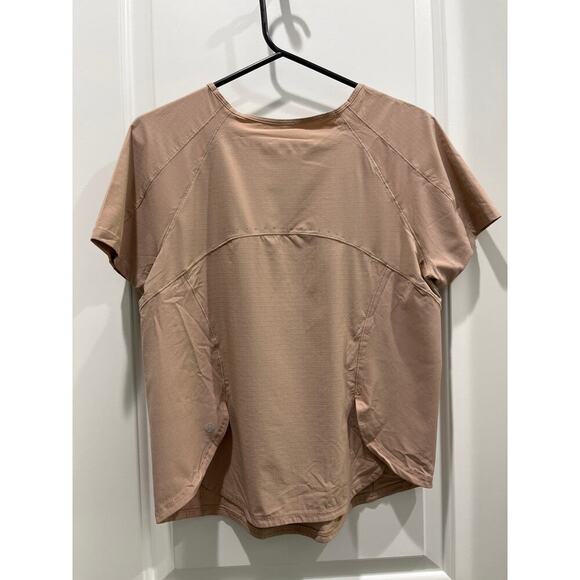 Lululemon Lightweight Stretch Run Short Sleeve Shirt in Tan Sz 4 - Picture 7 of 7